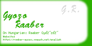 gyozo raaber business card